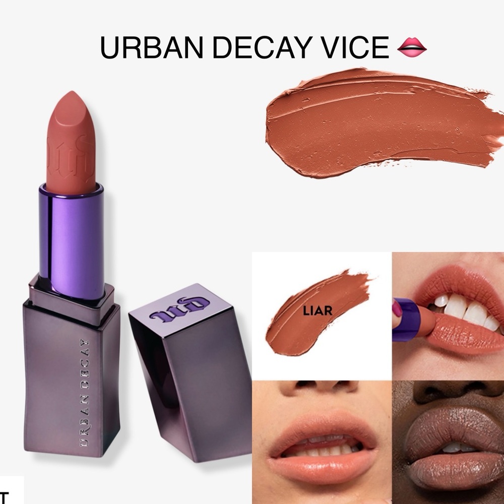 NIB 👄 UD Vice 100% vegan hydrating lipstick shade: Liar ( Cream )